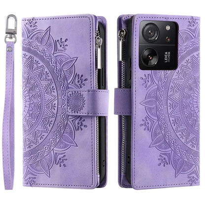 For Xiaomi 13T / 13T Pro / Redmi K60 Ultra Case Mandala Pattern Magnetic Folio Phone Cover