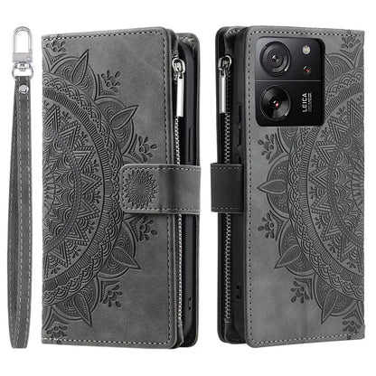 For Xiaomi 13T / 13T Pro / Redmi K60 Ultra Case Mandala Pattern Magnetic Folio Phone Cover