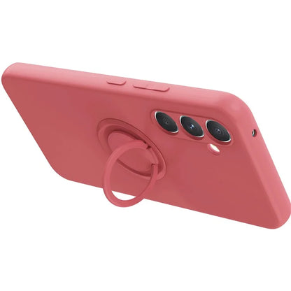 For Samsung Galaxy A25 5G (Global) (161.0 x 76.5 x 8.3mm) Case Ring Kickstand Phone Cover with Strap