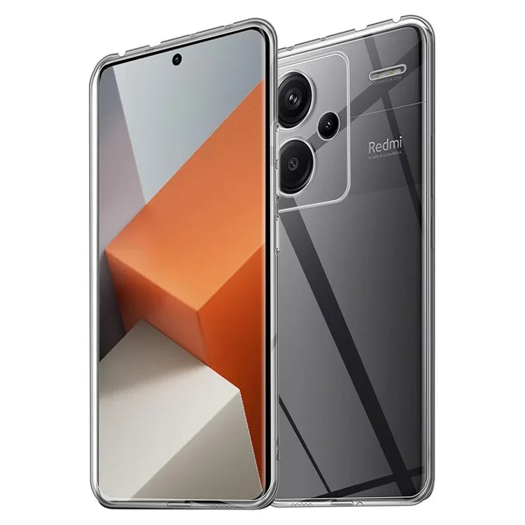 For Xiaomi Redmi Note 13 Pro+ 5G Clear Case Anti-fingerprint Soft TPU Phone Back Cover