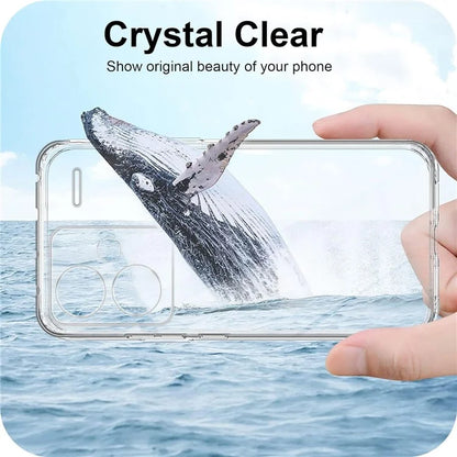 For Xiaomi Redmi Note 13 Pro+ 5G Clear Case Anti-fingerprint Soft TPU Phone Back Cover