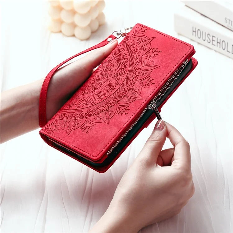 For Xiaomi Redmi Note 13 Pro+ 5G Leather Case Mandala Pattern Wallet Phone Cover