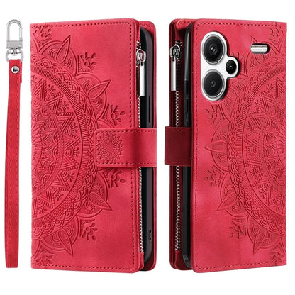 For Xiaomi Redmi Note 13 Pro+ 5G Leather Case Mandala Pattern Wallet Phone Cover