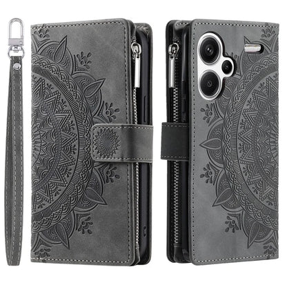 For Xiaomi Redmi Note 13 Pro+ 5G Leather Case Mandala Pattern Wallet Phone Cover