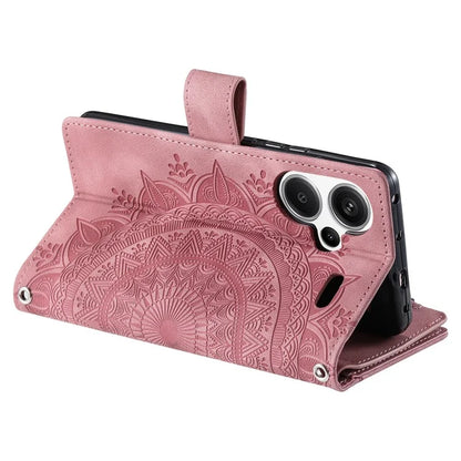 For Xiaomi Redmi Note 13 Pro+ 5G Leather Case Mandala Pattern Wallet Phone Cover