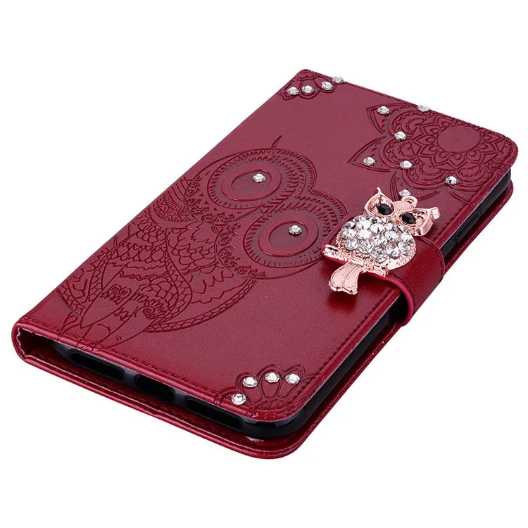 For Xiaomi Redmi Note 13 Pro 4G / Poco M6 Pro 4G Case Rhinestone Wallet Stand Leather Cover