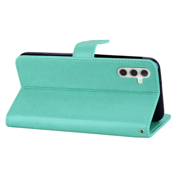 For Samsung Galaxy A55 5G Leather Case Rhinestone Wallet Phone Cover with Stand