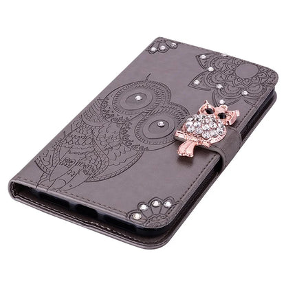 For Xiaomi Redmi Note 13 Pro+ 5G Case Wallet Leather Cover Rhinestone Decor