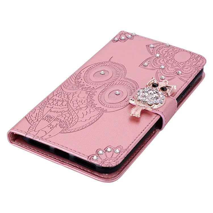 For Xiaomi Redmi Note 13 Pro+ 5G Case Wallet Leather Cover Rhinestone Decor
