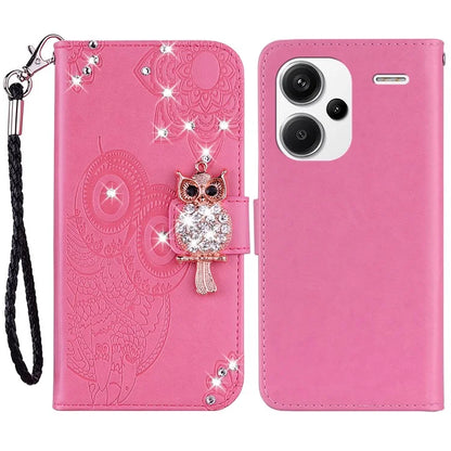 For Xiaomi Redmi Note 13 Pro+ 5G Case Wallet Leather Cover Rhinestone Decor