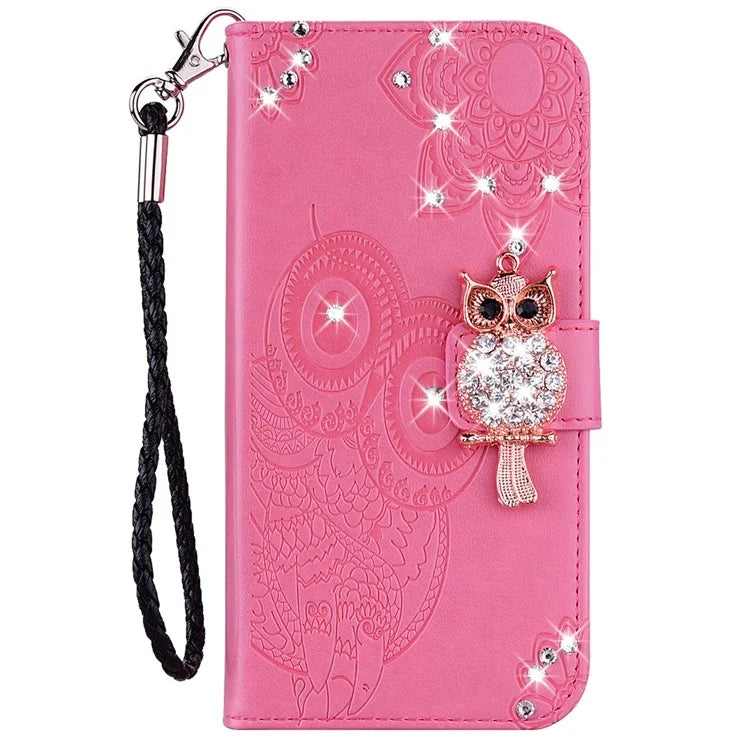 For Xiaomi Redmi Note 13 Pro+ 5G Case Wallet Leather Cover Rhinestone Decor