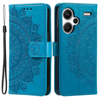For Xiaomi Redmi Note 13 Pro+ 5G Case Mandala Flower Imprinted PU Leather Flip Cover