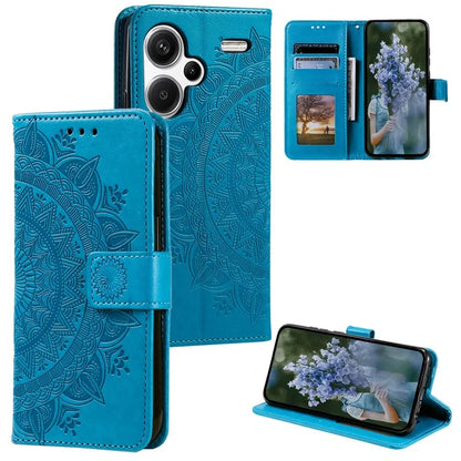 For Xiaomi Redmi Note 13 Pro+ 5G Case Mandala Flower Imprinted PU Leather Flip Cover