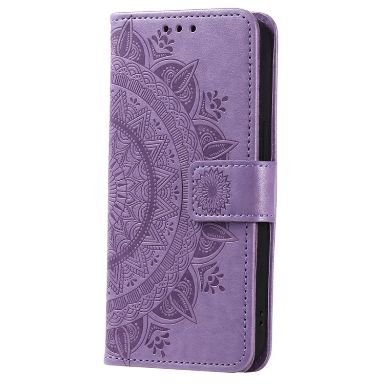 For Xiaomi Redmi Note 13 Pro+ 5G Case Mandala Flower Imprinted PU Leather Flip Cover