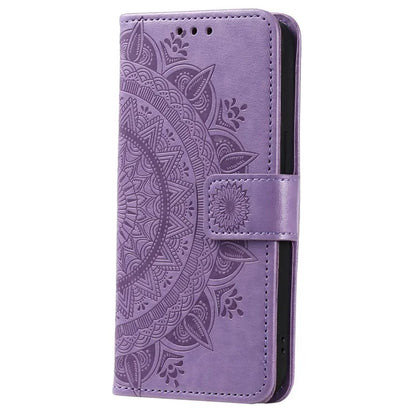 For Xiaomi Redmi Note 13 Pro+ 5G Case Mandala Flower Imprinted PU Leather Flip Cover