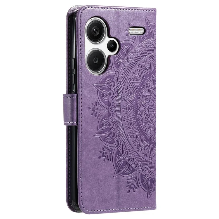 For Xiaomi Redmi Note 13 Pro+ 5G Case Mandala Flower Imprinted PU Leather Flip Cover