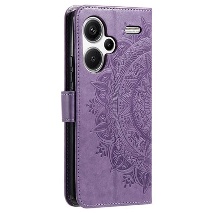 For Xiaomi Redmi Note 13 Pro+ 5G Case Mandala Flower Imprinted PU Leather Flip Cover