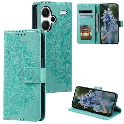 For Xiaomi Redmi Note 13 Pro+ 5G Case Mandala Flower Imprinted PU Leather Flip Cover