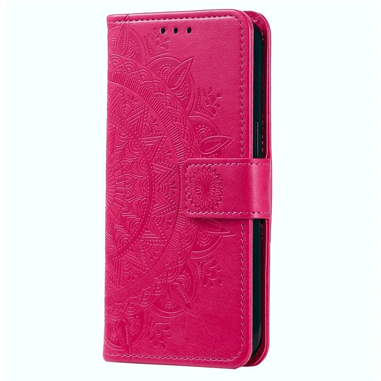 For Xiaomi Redmi Note 13 Pro+ 5G Case Mandala Flower Imprinted PU Leather Flip Cover