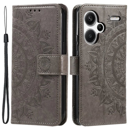 For Xiaomi Redmi Note 13 Pro+ 5G Case Mandala Flower Imprinted PU Leather Flip Cover