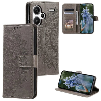 For Xiaomi Redmi Note 13 Pro+ 5G Case Mandala Flower Imprinted PU Leather Flip Cover