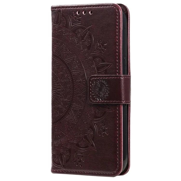 For Xiaomi Redmi Note 13 Pro+ 5G Case Mandala Flower Imprinted PU Leather Flip Cover