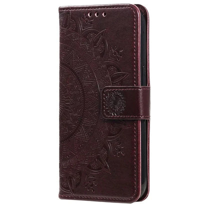 For Xiaomi Redmi Note 13 Pro+ 5G Case Mandala Flower Imprinted PU Leather Flip Cover