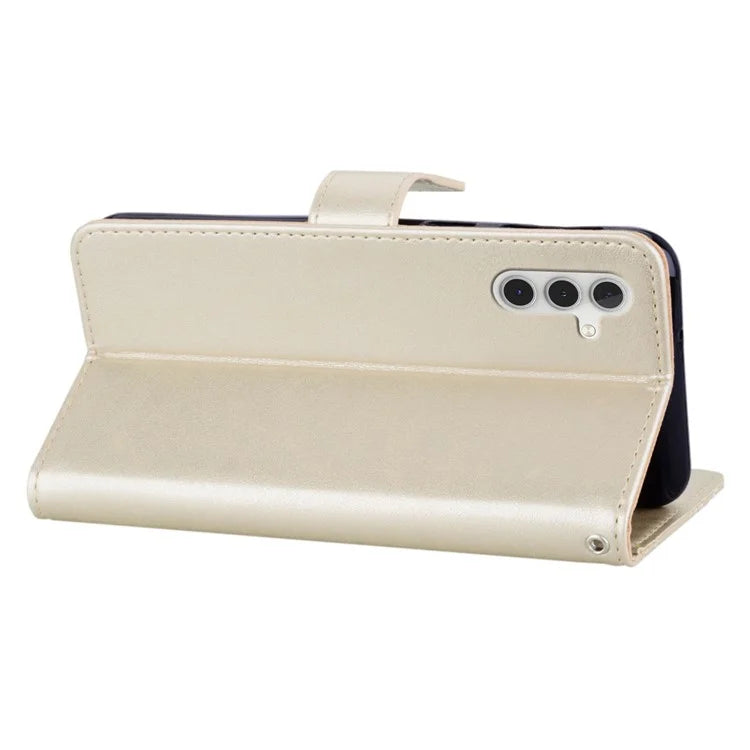 For Samsung Galaxy S24+ Leather Case Wallet Stand Cover Owl Flower Pattern