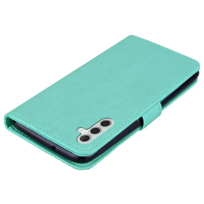 For Samsung Galaxy S24+ Leather Case Wallet Stand Cover Owl Flower Pattern