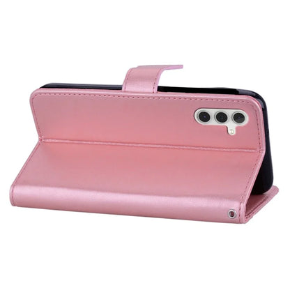 For Samsung Galaxy S24+ Leather Case Wallet Stand Cover Owl Flower Pattern