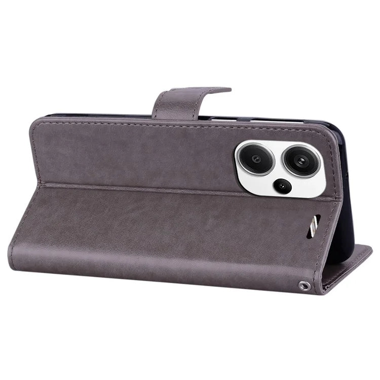 For Xiaomi Redmi Note 13 Pro+ 5G Leather Case Owl Imprinted Wallet Phone Cover Stand
