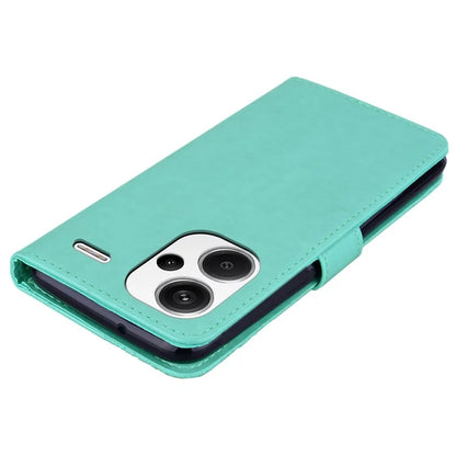 For Xiaomi Redmi Note 13 Pro+ 5G Leather Case Owl Imprinted Wallet Phone Cover Stand