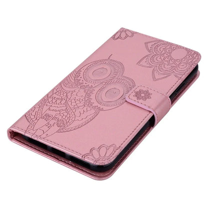 For Xiaomi Redmi Note 13 Pro 5G / Poco X6 5G PU Leather Case Owl Pattern Wallet Phone Cover