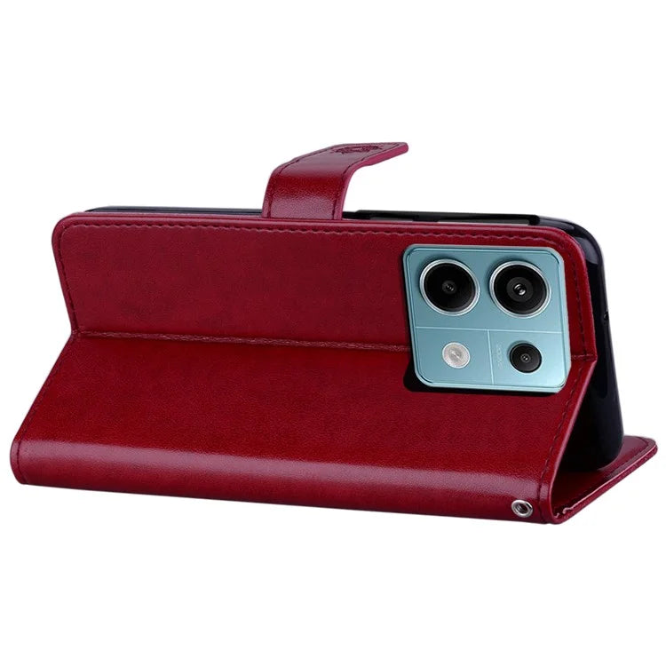 For Xiaomi Redmi Note 13 Pro 5G / Poco X6 5G PU Leather Case Owl Pattern Wallet Phone Cover