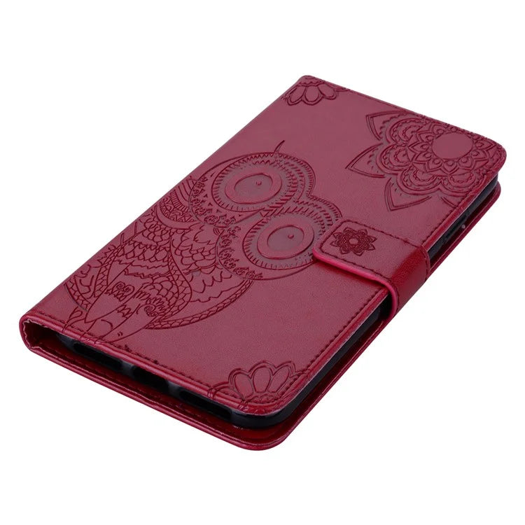 For Xiaomi Redmi Note 13 Pro 5G / Poco X6 5G PU Leather Case Owl Pattern Wallet Phone Cover