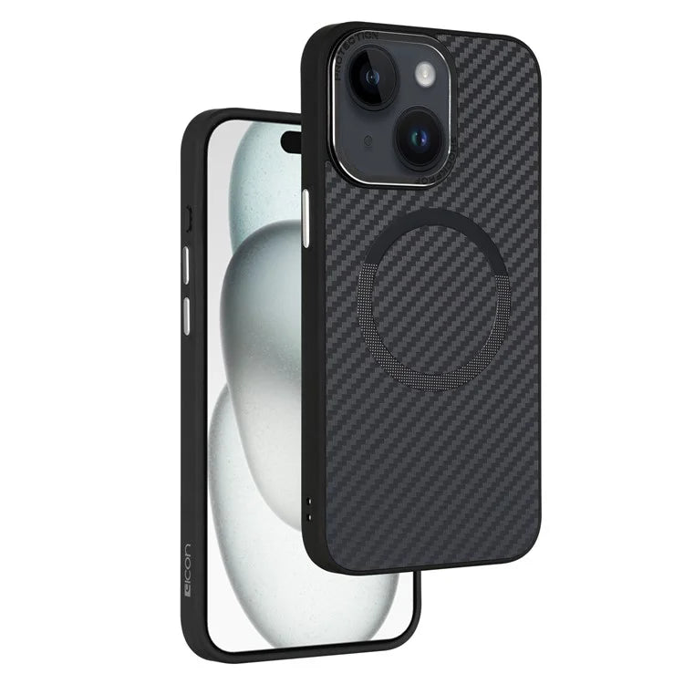 ICON For iPhone 15 Plus Slim Case Compatible with MagSafe TPU+PC Phone Cover
