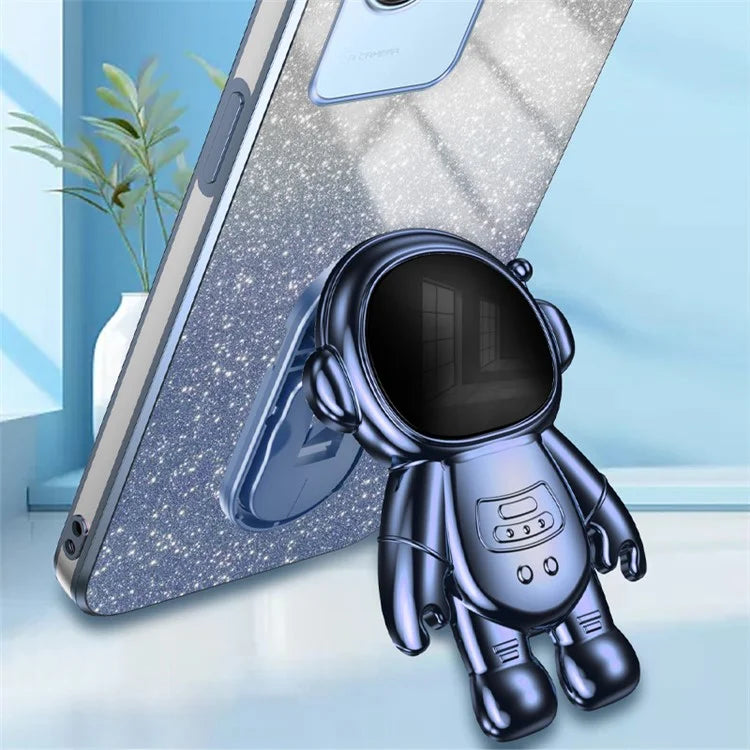 For Realme C30s 4G / C30 4G Cases Shockproof Kickstand PC+TPU Cover Electroplating Phone Shell
