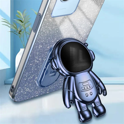 For Realme C30s 4G / C30 4G Cases Shockproof Kickstand PC+TPU Cover Electroplating Phone Shell