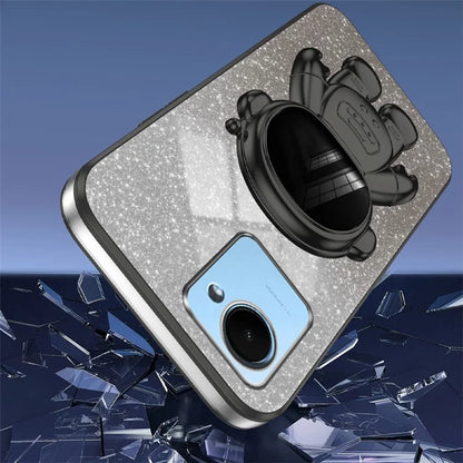 For Realme C30s 4G / C30 4G Cases Shockproof Kickstand PC+TPU Cover Electroplating Phone Shell