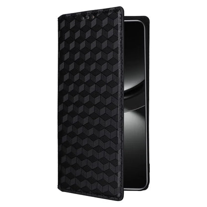 For Huawei nova 12 5G Case Rhombus Imprinted Leather Flip Phone Case