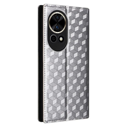 For Huawei nova 12 5G Case Rhombus Imprinted Leather Flip Phone Case
