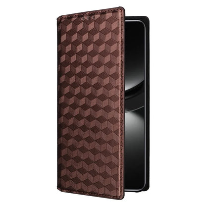 For Huawei nova 12 5G Case Rhombus Imprinted Leather Flip Phone Case