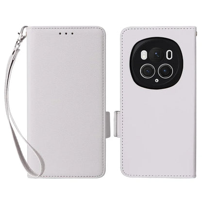 For Honor Magic6 Pro 5G Phone Case PU Leather Wallet Magnetic Clasp Drop-proof Cover