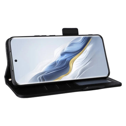 For Honor Magic6 Pro 5G Phone Case PU Leather Wallet Magnetic Clasp Drop-proof Cover