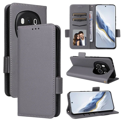 For Honor Magic6 Pro 5G Phone Case PU Leather Wallet Magnetic Clasp Drop-proof Cover