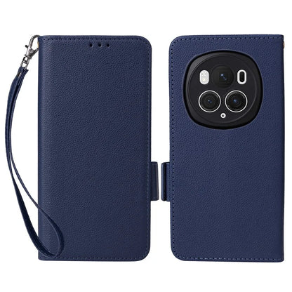 For Honor Magic6 Pro 5G Phone Case PU Leather Wallet Magnetic Clasp Drop-proof Cover