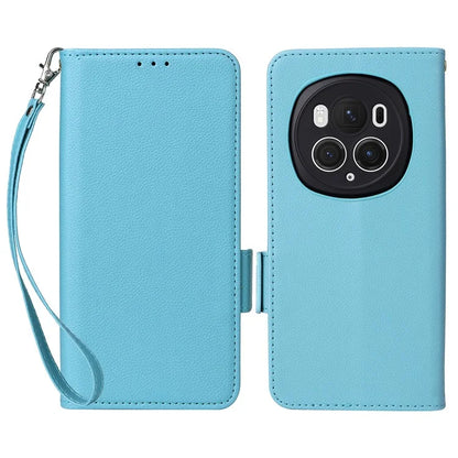 For Honor Magic6 Pro 5G Phone Case PU Leather Wallet Magnetic Clasp Drop-proof Cover