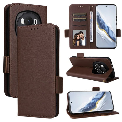 For Honor Magic6 Pro 5G Phone Case PU Leather Wallet Magnetic Clasp Drop-proof Cover