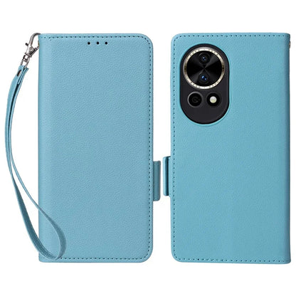 For Huawei nova 12 5G Cell Phone Case Litchi Texture Leather Wallet Protective Folio Cover