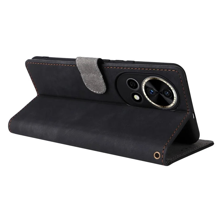 For Huawei nova 12 5G Phone Case RFID Blocking Wallet PU Leather Shockproof Cover